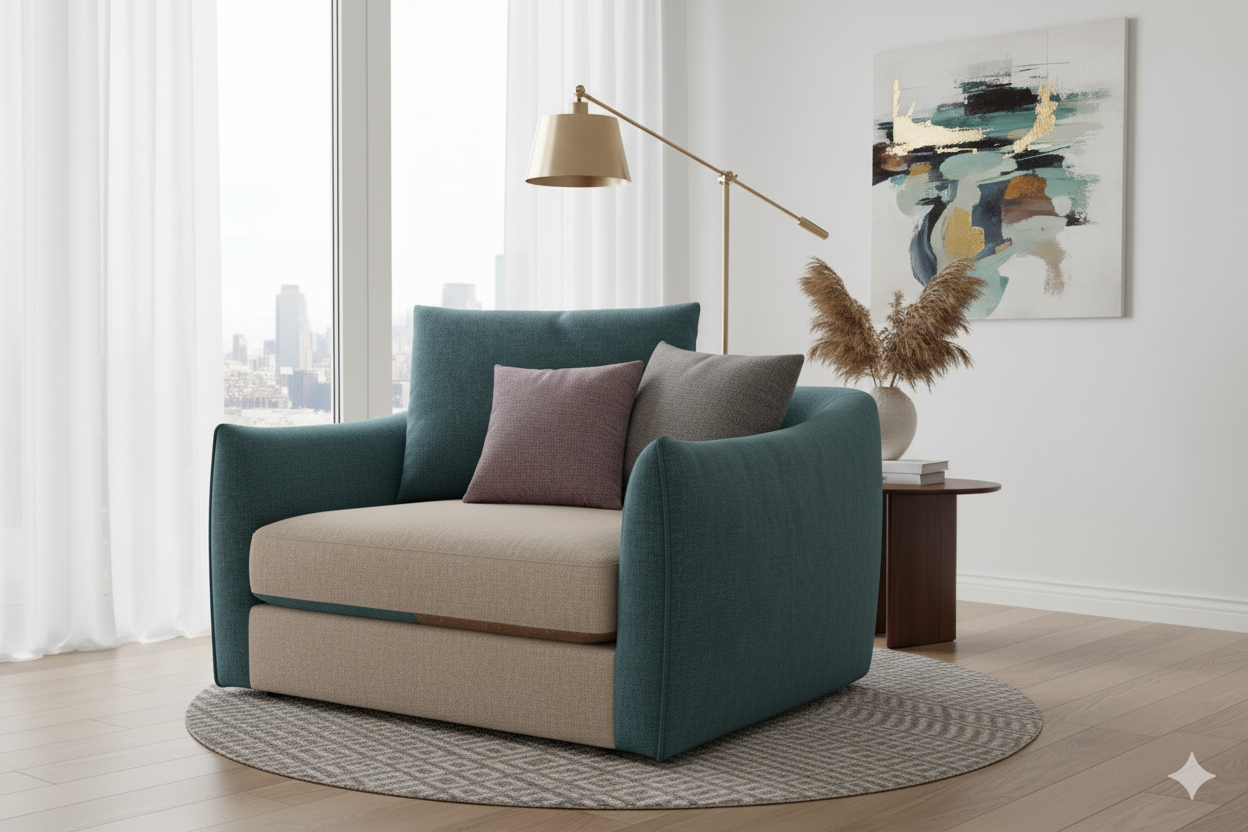 Кресло в Ткани Ши SHE